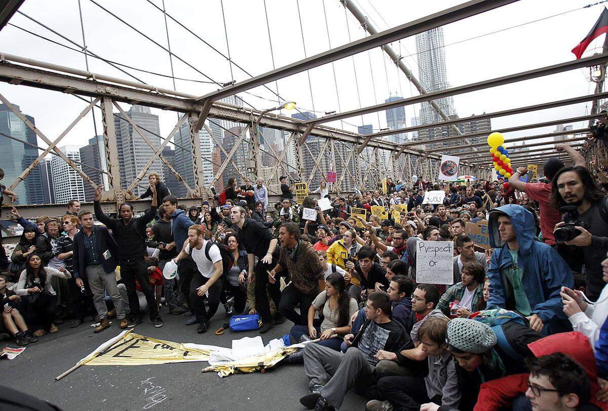 Weitere Bilder von den Protesten in New York.