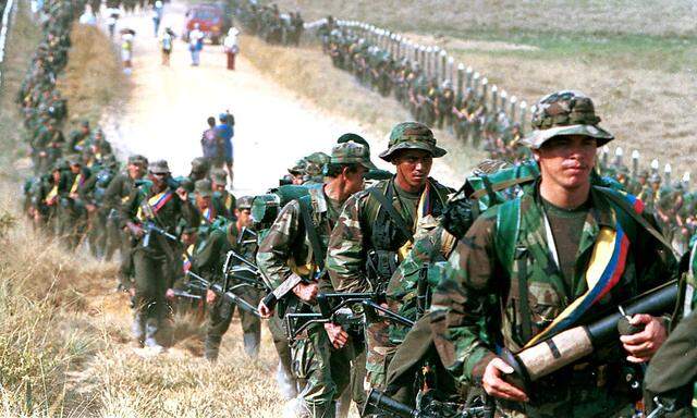 FARC-Rebellen im Jahr 1999.