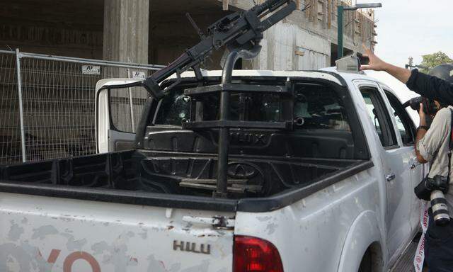 Auf einem solchen Truck wurde die 22-jährige Israeli von den Hamas verschleppt (Symbolbild).