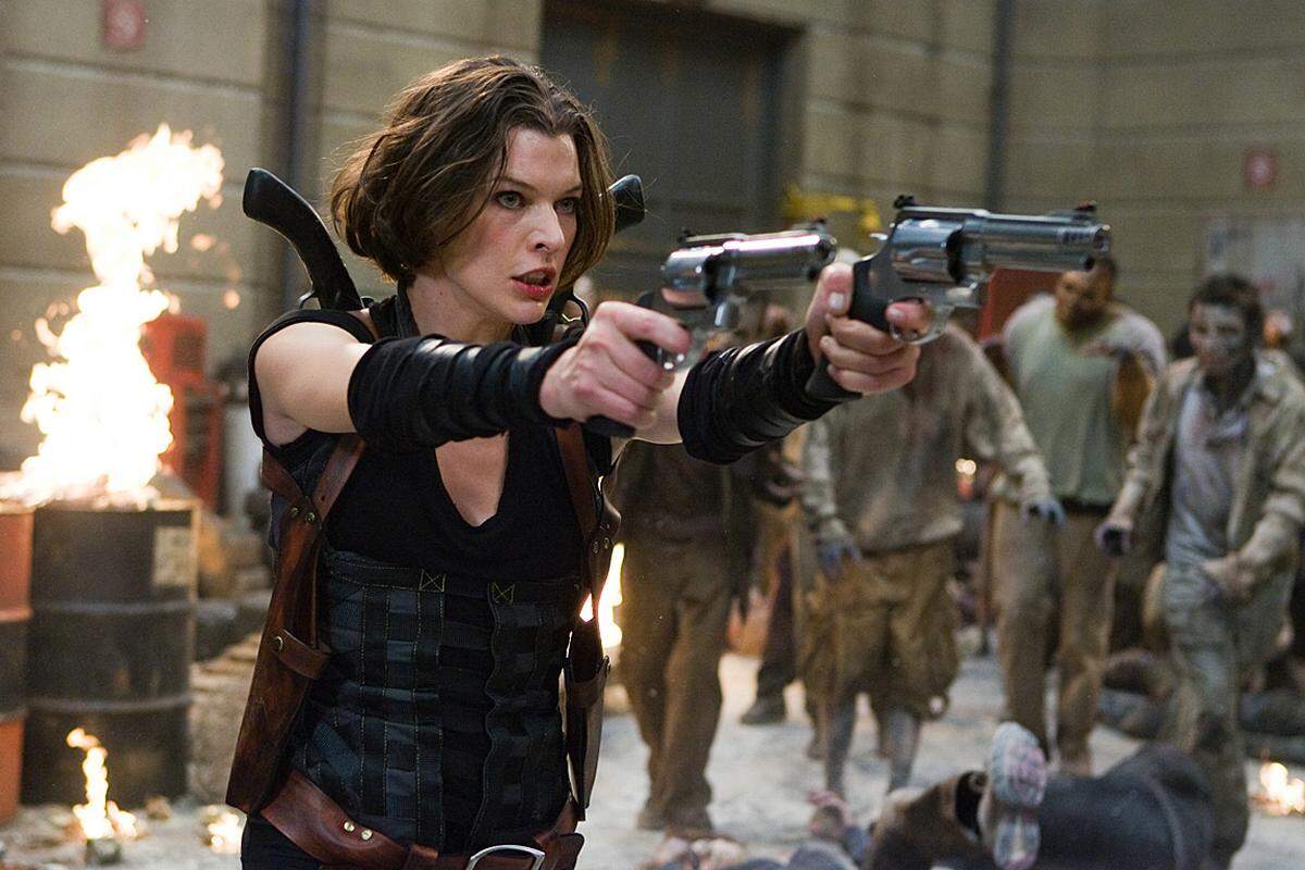 Die auf den gleichnamigen Videospielen basierende Reihe "Resident Evil" stellt wohl das wirtschaftlich erfolgreichste Zombie-Produkt dar. Fünfmal schlüpfte Milla Jovovich bislang in die Rolle der unerschrockenen Zombie-Jägerin Alice.