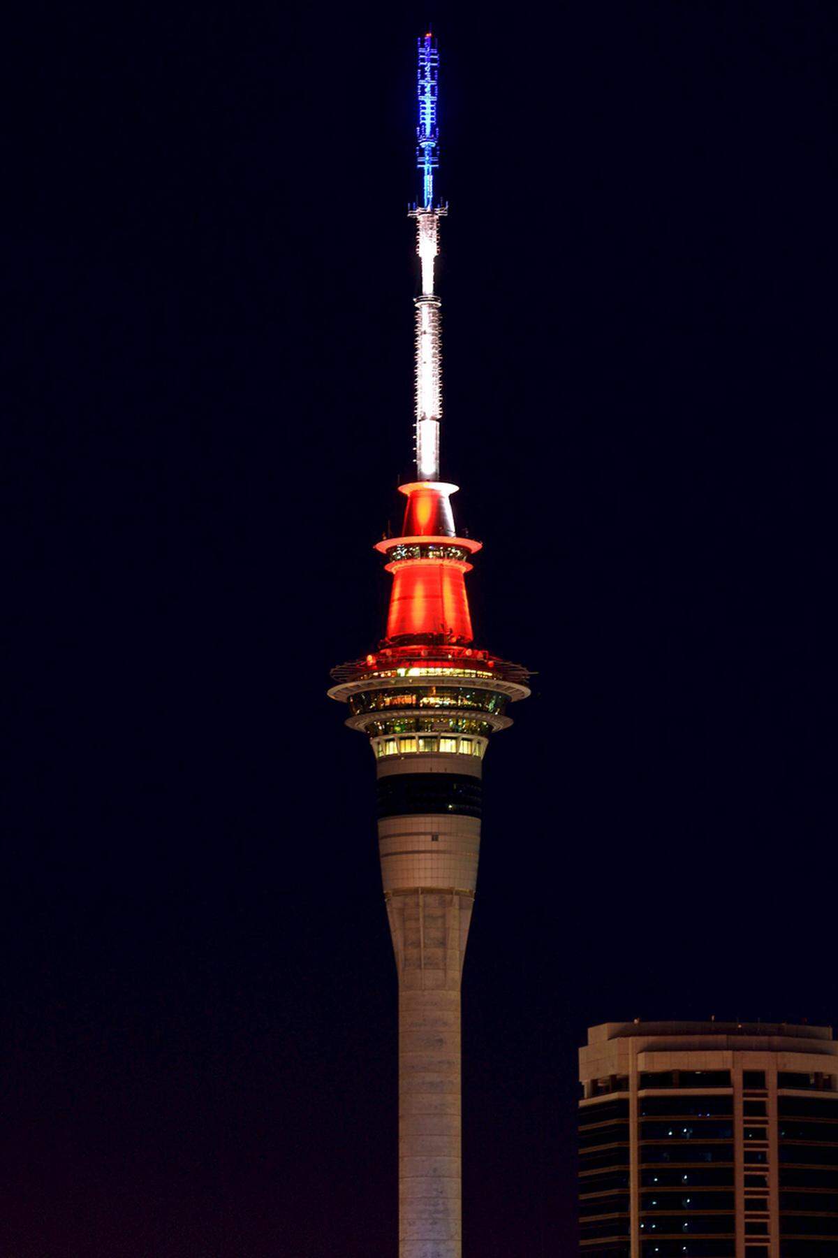 Der Sky Tower in Auckland, Neuseeland.