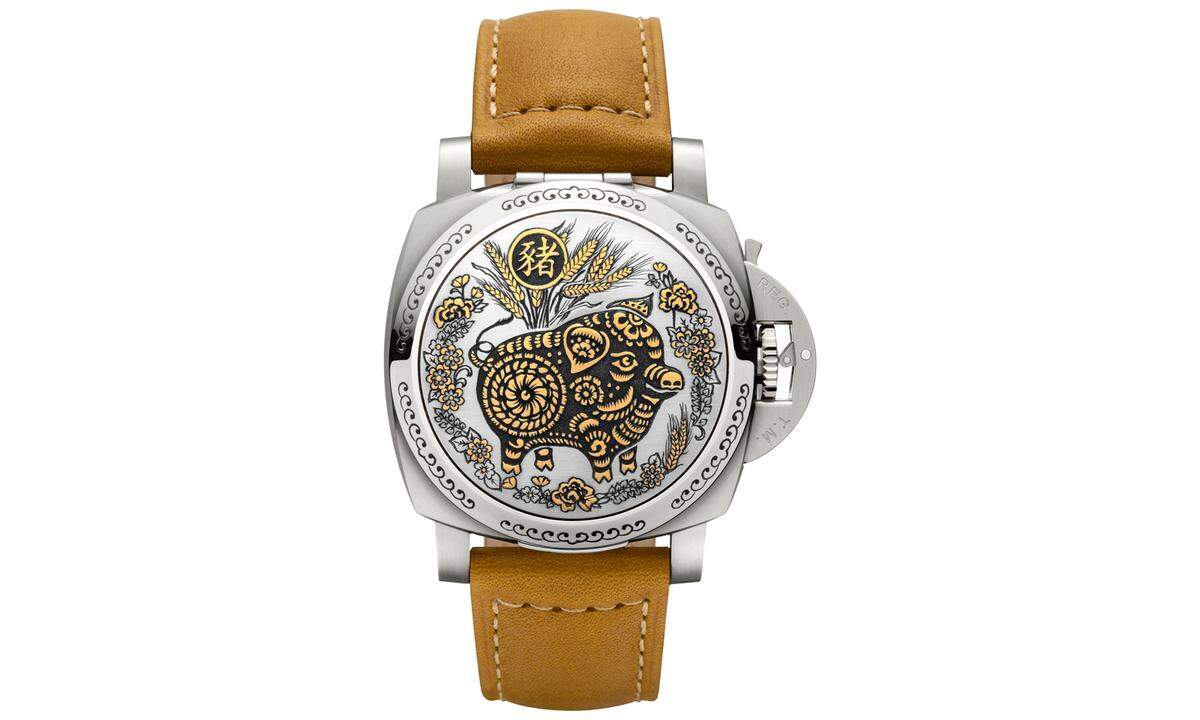 Panerai „Luminor Sealand". Diese Uhr ist das elfte Modell, das Panerai seit 2009 zu Ehren des chinesischen Tierkreises geschaffen hat.