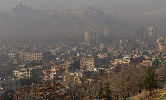 Blick auf Afghanistans Hautstadt Kabul.