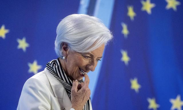 EZB-Präsidentin Christine Lagarde gab am Donnerstag die Zinswende bekannt. 