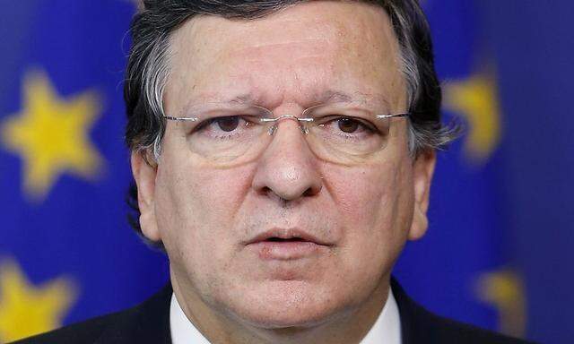 European Commission President Barroso speaks during a news conference following his meeting with Slovakia's PM Fico in Brussels