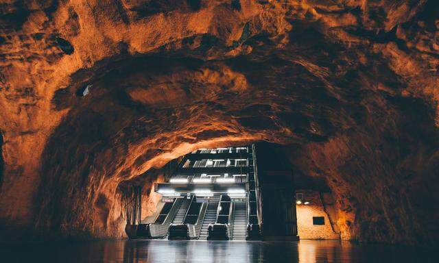 Kunstraum U-Bahn: Die Station Rådhuset ist eine von vielen in Stockholm.