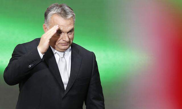 Viktor Orbán bei einer Gedenkfeier anlässlich des 61. Jahrestages der Ungarn-Aufstände gegen die Kommunisten.