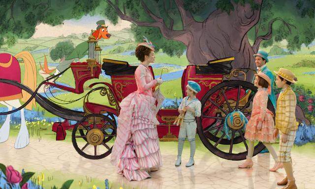 Ein Nostalgie-Abenteuer: Wunderbar altmodisch sind die handgezeichneten Geschöpfe in der Porzellanwelt, die Mary Poppins und ihre Schützlinge besuchen.