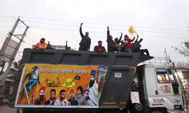 Proteste in Neu Delhi