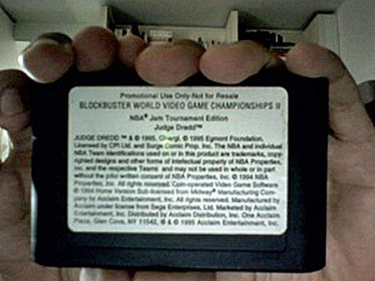 Name: Blockbuster World Video Game Championships II System: Sega Genesis Kopien im Umlauf: weniger als 5 Schätzwert: 1300 Euro