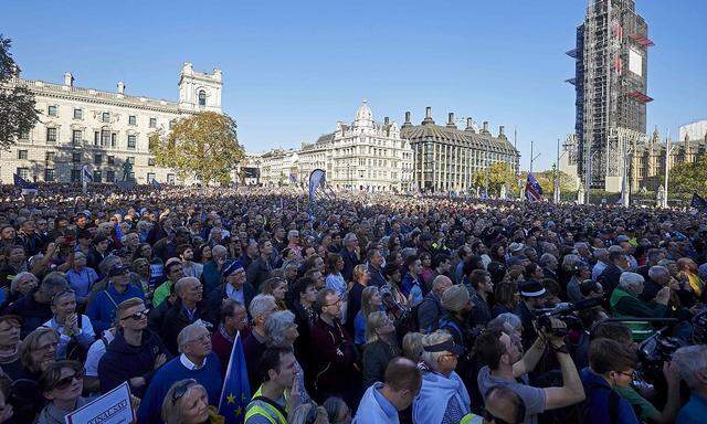 Ein Menschenmeer aus EU-Befürwortern versammelte sich in London.