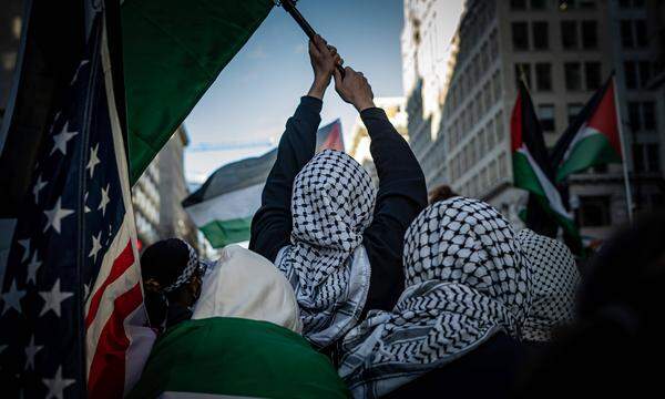 Archivbild vom 13. Jänner 2024, als Tausende palästinensische Demonstranten in Washington forderten, dass die USA ihre Unterstützung für Israels Militäroperation im Gazastreifen stoppen.