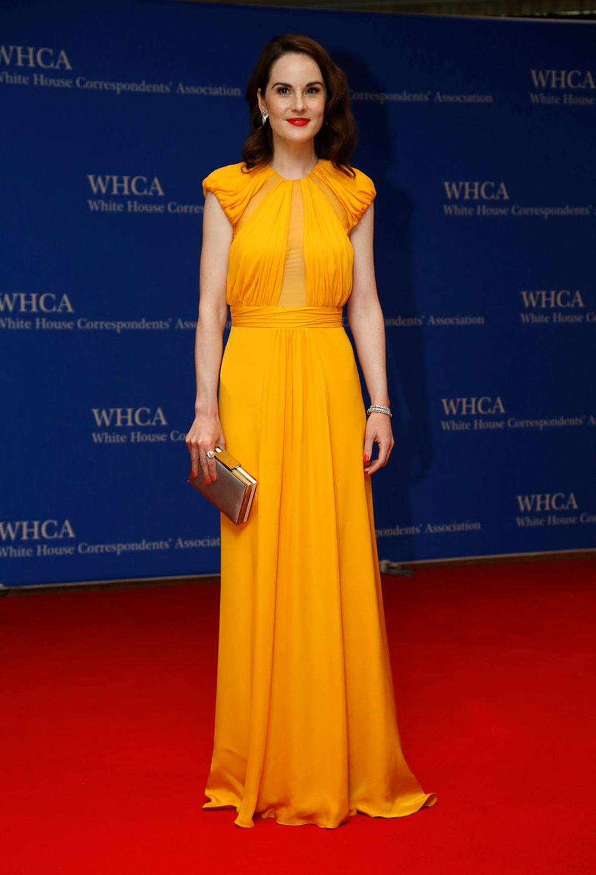 "Downton Abbey"-Star Michelle Dockery in einem gelben Traum von Zuhair Murad.