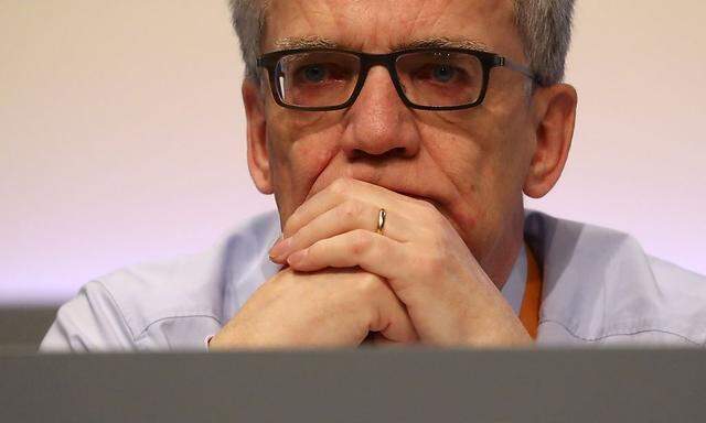 German Interior Minister de Maiziere of the conservative CDU attends the CDU party convention in Essen