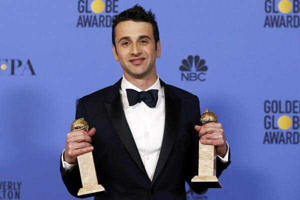 Auch die Musikkategorien waren fest in "La La Land"-Hand: Justin Hurwitz erhielt Preise für die beste Filmmusik und den besten Filmsong ("City of Stars").    