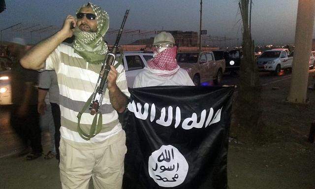 IS-Kämpfer in Mossul im Irak.