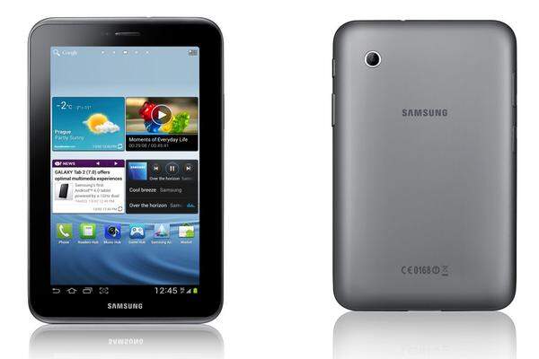 Samsung hat Gerüchte um die Präsentation des Galaxy S3 bereits offiziell zerstreut - für das neue Flaggschiff ist offenbar eine eigene Veranstaltung abseits des MWC geplant. Dafür gibt es einen Nachfolger des ersten Galaxy-Tab zu sehen. Das Tablet wird wieder 7 Zoll messen und kommt mit Android 4.0. Gleichzeitig wurde aber auch ein Galaxy Tab 2 mit 10,1-Zoll vorgestellt. Beide Geräte werden mit Android 4.0 laufen.