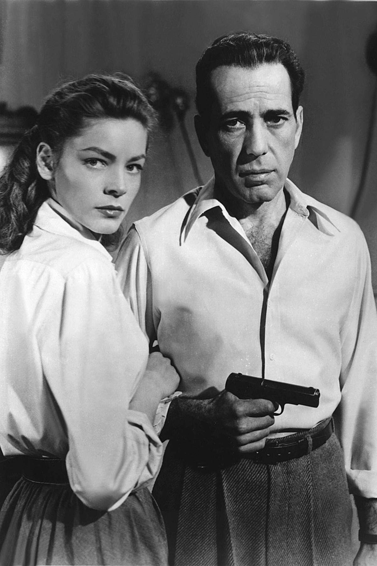 Bacall und Bogart drehten noch zwei weitere Filme zusammen: "Das unbekannte Gesicht" und im Jahr darauf den John-Huston-Klassiker "Gangster in Key Largo" (im Bild).
