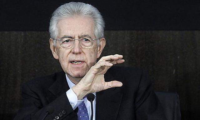 ITALY GOVERNMENT MONTI FINANCIAL PACKAGE