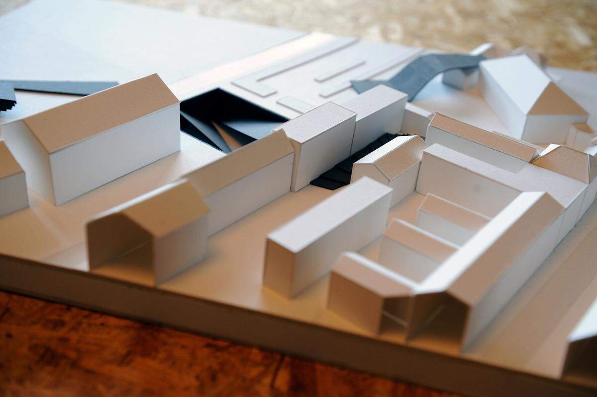 Ein Modell des Architekten Manuel Schröttle.