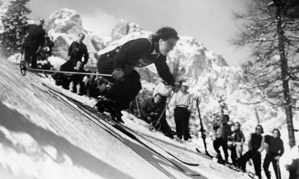 Star der vergessenen Ski-WM: Christl Cranz 1941 in Cortina. 