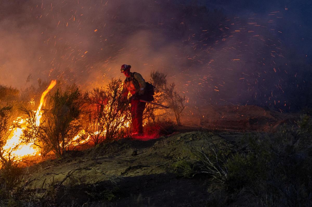 Wildfires in California.