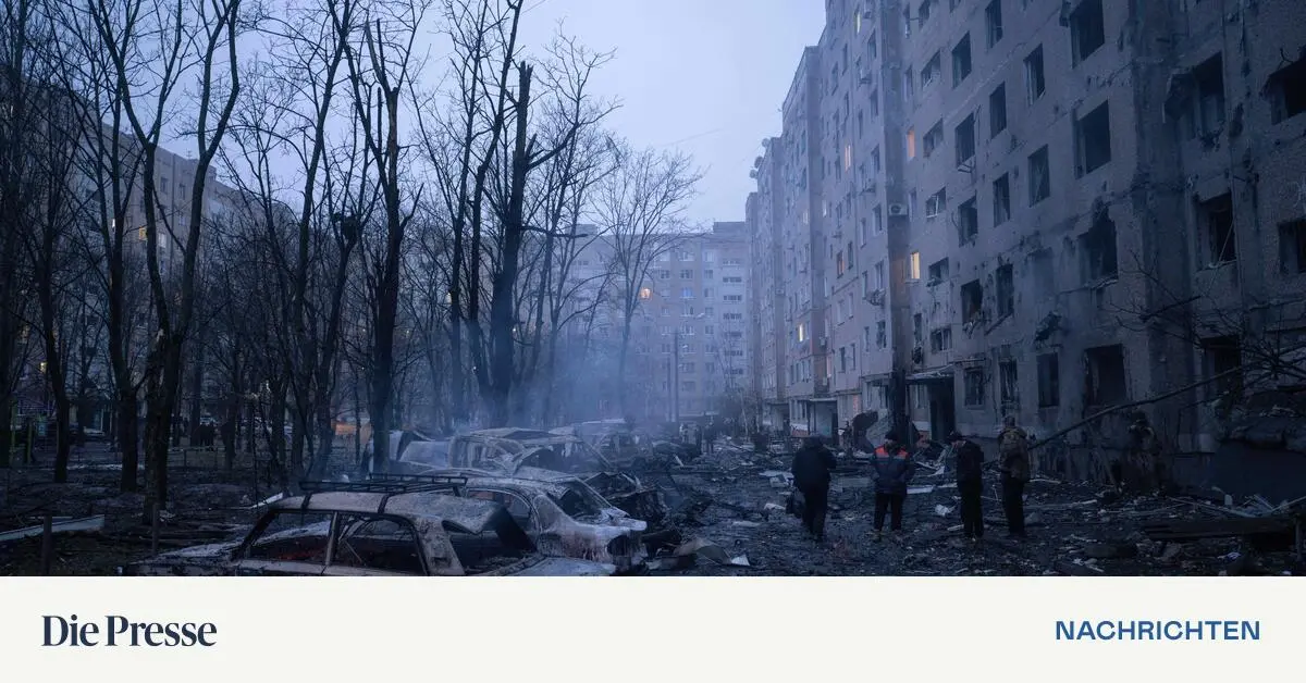 Eine-Tote-und-mehrere-Verletzte-nach-russischen-Angriffen-in-der-Ukraine