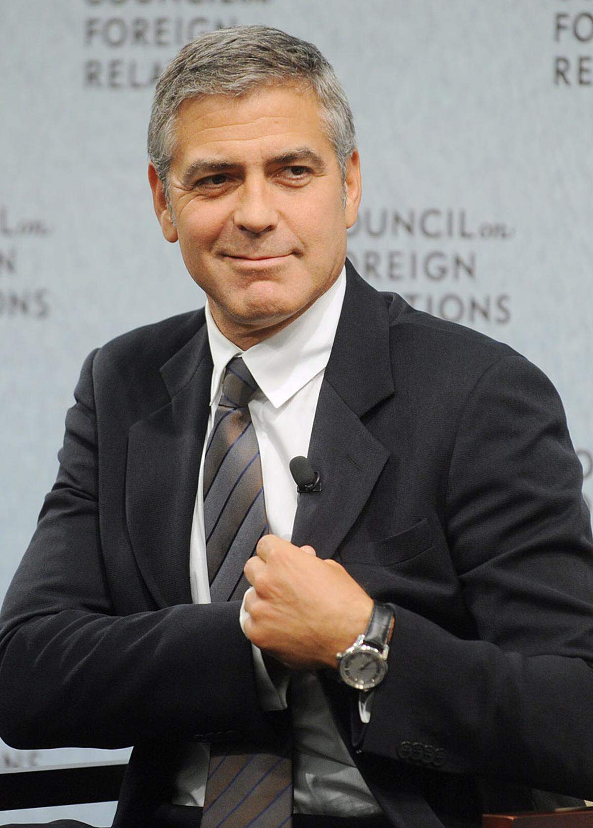 Auch George Clooney  zählt zu den Männer, die zweimal die "People"-Liste anführten. Im Jahr 2006 sogar ganz ohne Filmengagement.