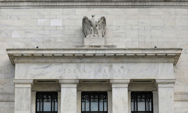 FILE PHOTO: The Federal Reserve building is pictured in Washington, DC