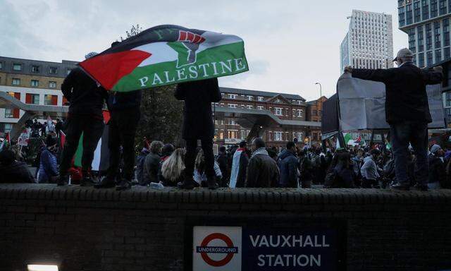Der Gaza-Krieg wühlt die Menschen in Europa auf. Soziale Medien heizen die Stimmung an. Im Bild eine pro-palästinensische Demonstration in London.