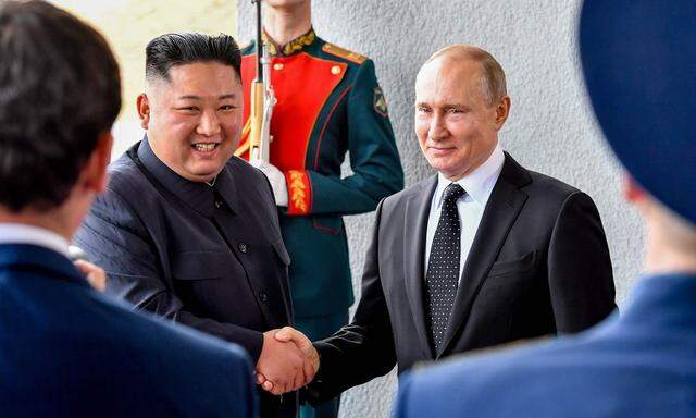 Kim Jong-un bei Wladimir Putin in Wladiwostok