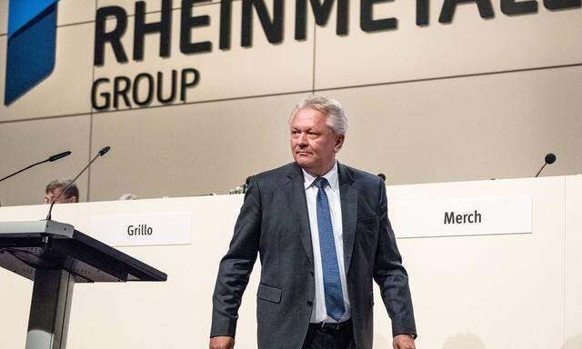 Die Rheinmetall Group – im Bild Vorstand Armin Papperger – rechnet mit einem starken Wachstum im laufenden Jahr.