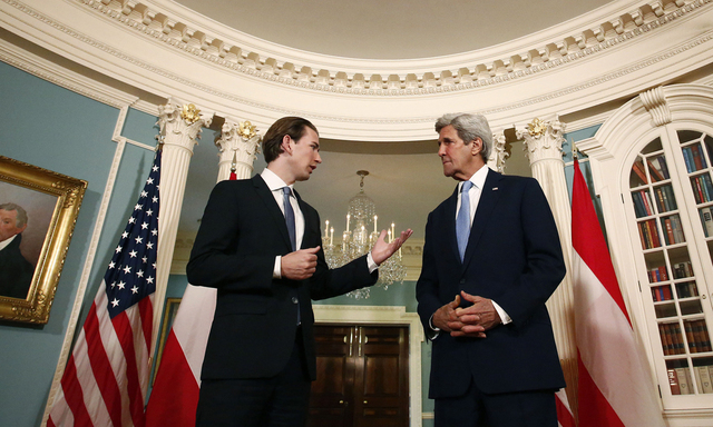AUSSENMINISTER KURZ IN DEN USA: TREFFEN AM KURZ - AM KERRY