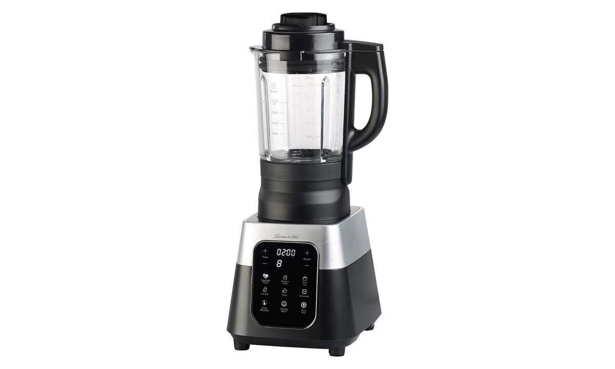 Wärme. Der Standmixer BR 1850 von Rosenstein &amp; Söhne mit sechs Mix-Programmen ist dank 800- Watt-Wärmfunktion auch für Suppen und Breie gerüstet. Preis: 120 Euro.