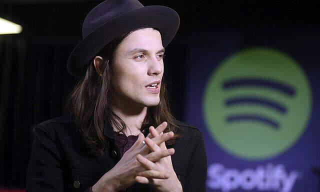 Singer-songwriter James Bay talks to Reuters before a Spotify session in central London