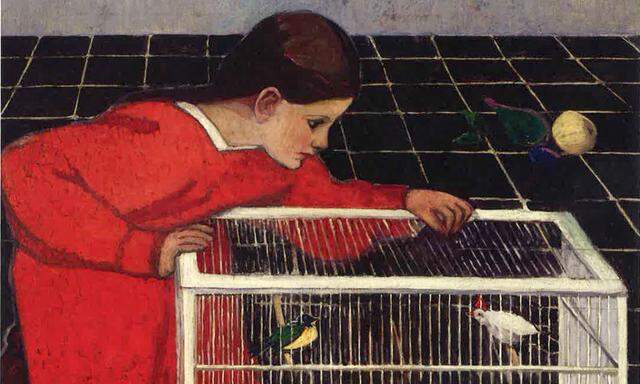 Roter Faden der Schau ist Broncia Koller-Pinells Werk. Hier: „Silvia Koller mit Vogelkäfig“, 1907/08.