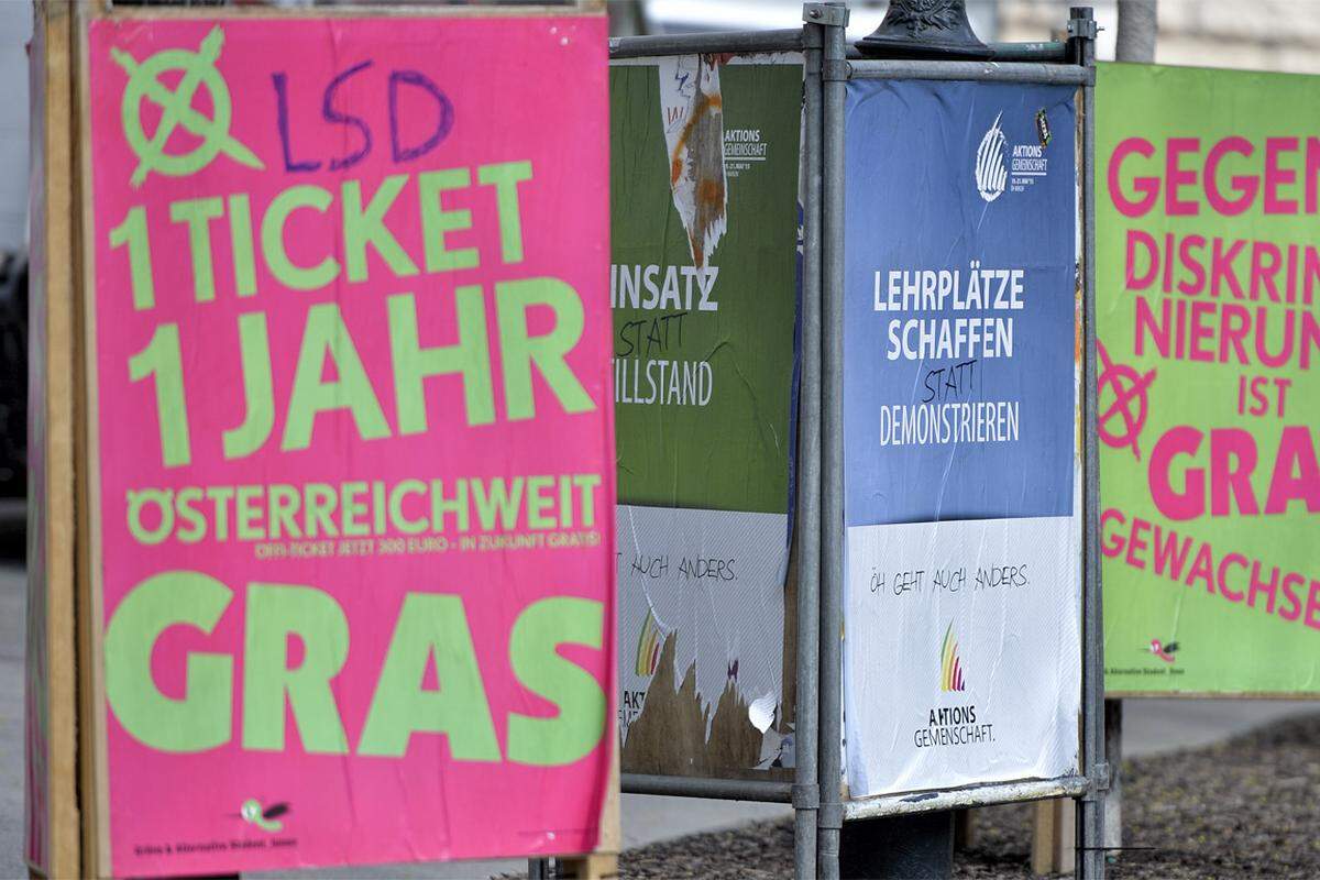 Und auf den öffentlichen Verkehr. Die GRAS verlangt ein Jahresticket für alle Menschen in Ausbildung um jährlich 300 Euro, das überall in Österreich gültig ist.