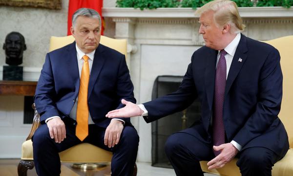 Besuch des ungarischen Premier beim damaligen US-Präsidenten vor fünf Jahren im Weißen Haus. 