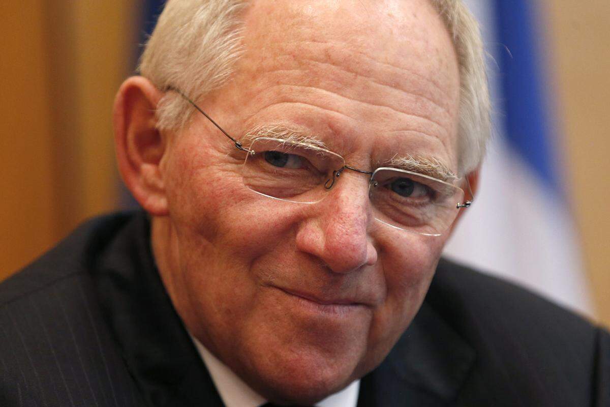  "Tu felix Austria." Der deutsche Finanzminister Wolfgang Schäuble kommentiert Österreichs Abwesenheit in Brüssel.
