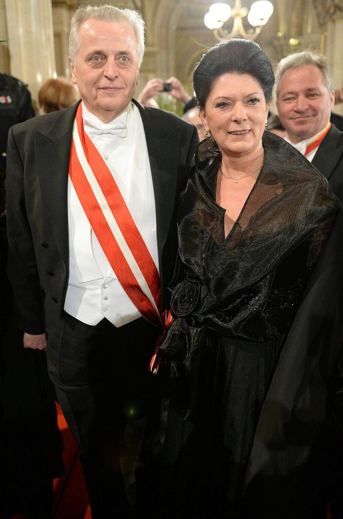 Bundesminister Rudolf Hundstorfer mit Ehefrau Karin Risser.