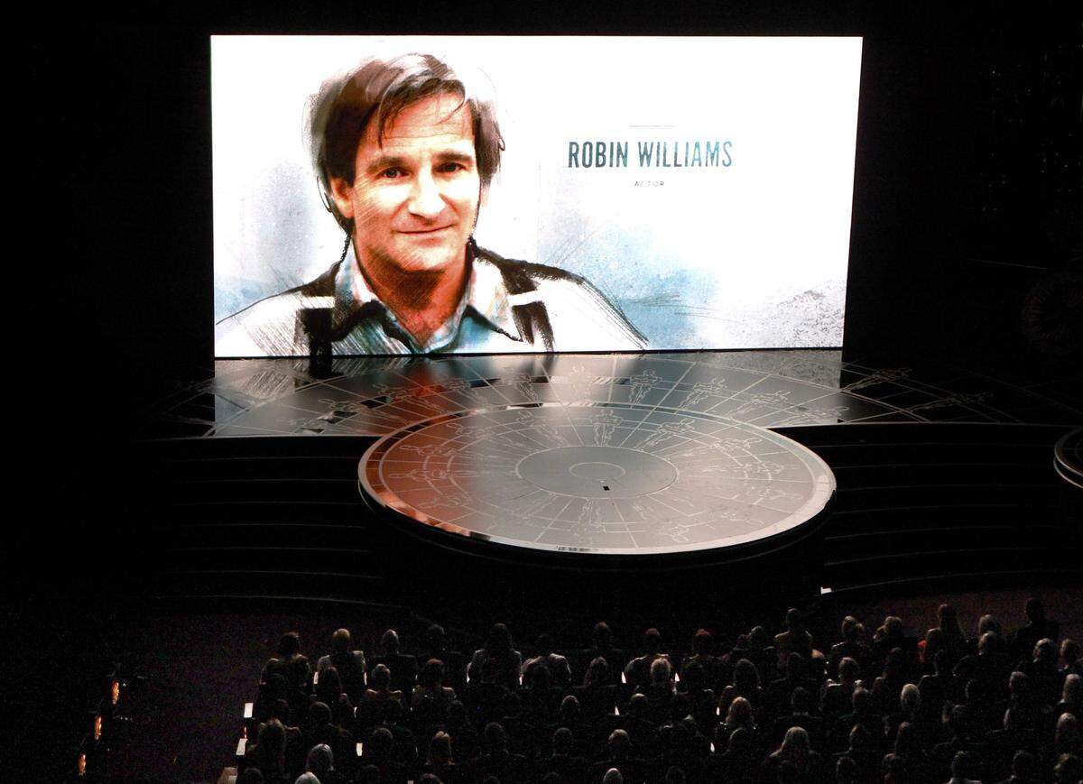 Wie jedes Jahr wurden auch heuer verstorbene Filmemacher und Schauspieler geehrt, darunter Robin Williams.