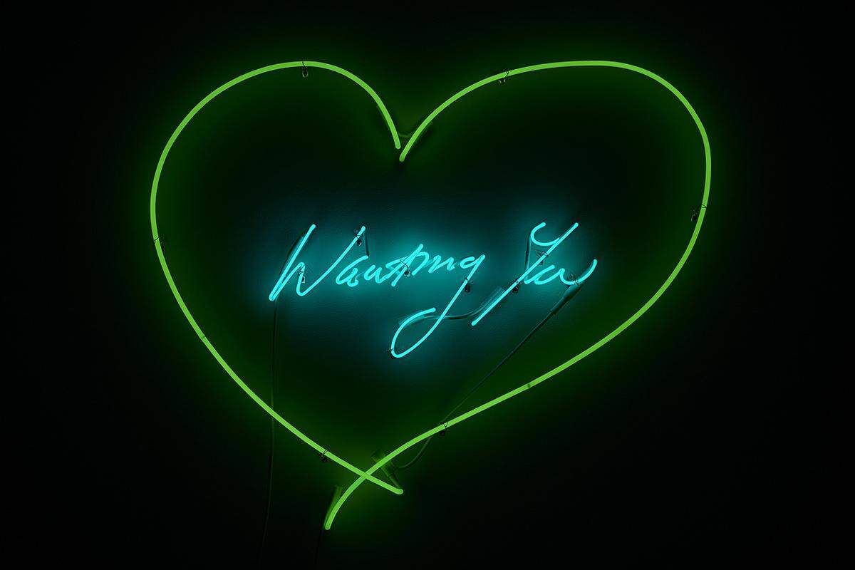 Knapp die Hälfte der ausgestellten Kunstwerke wurden von Frauen geschaffen. Tracey Emin: "Wanting You", 2010