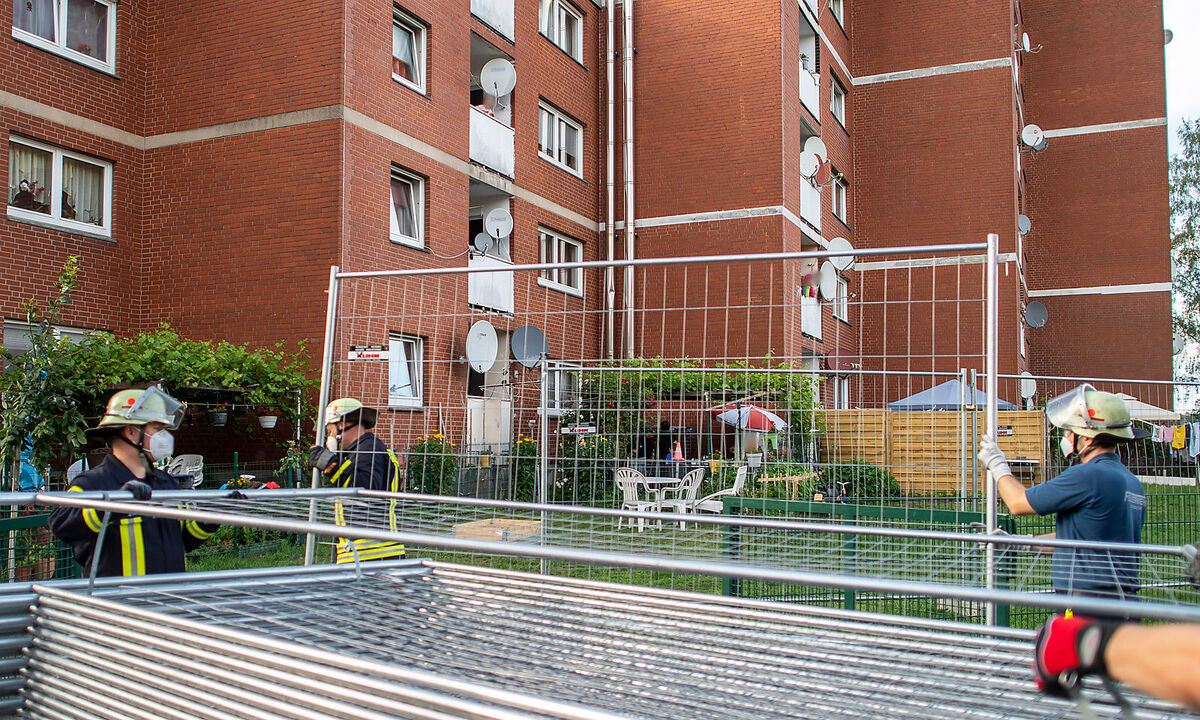 Coronavirus - Quarantaenezone in der Stadt Verl