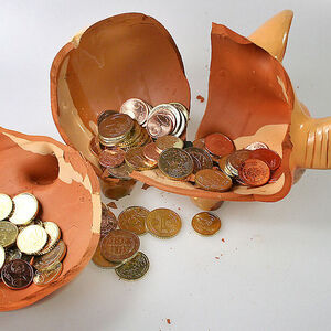 Geschlachtetes Sparschwein