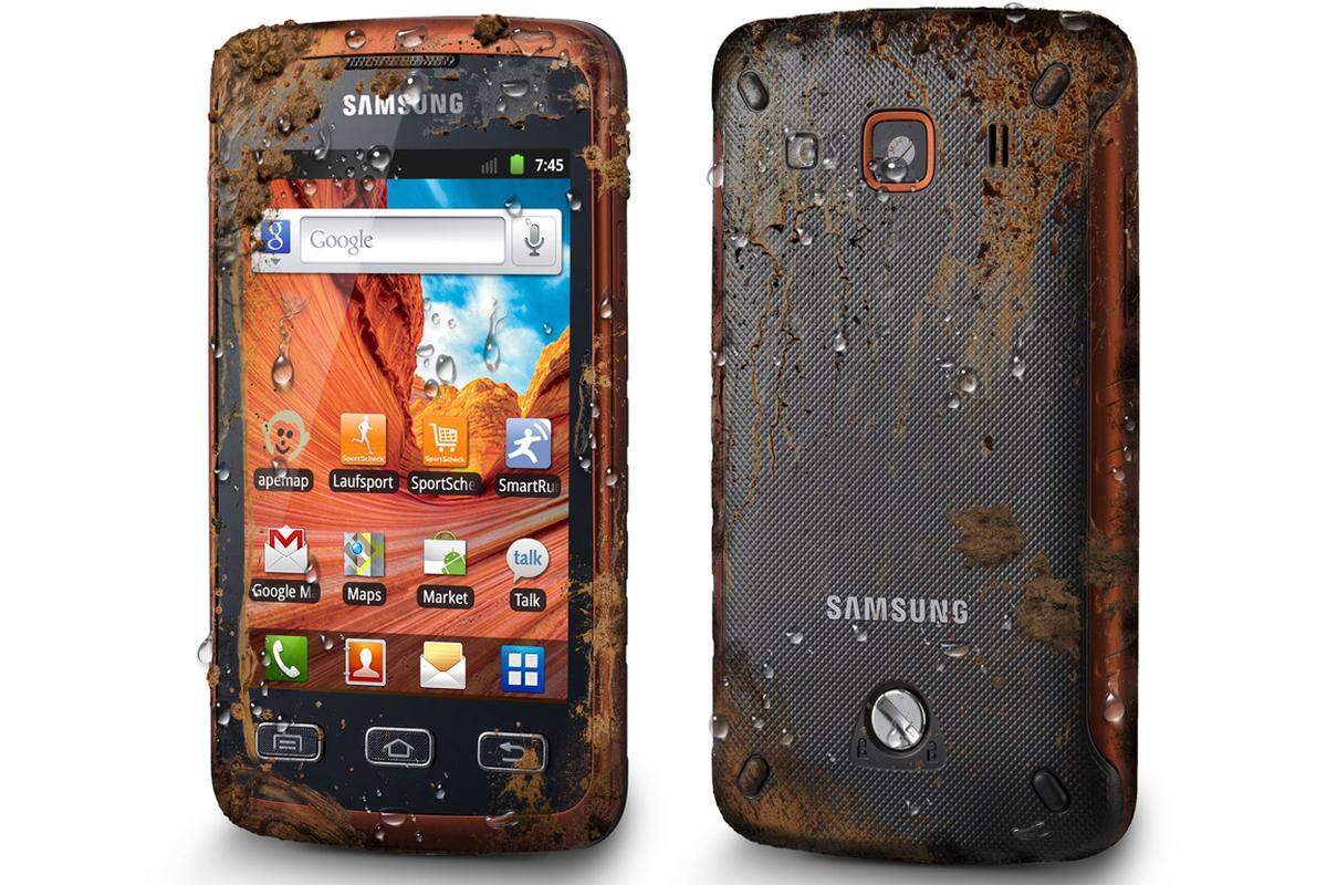 Samsungs Galaxy Xcover überlebt Schlammbäder und den Sturz von einem Baugerüst. Apples iPhone eher nicht.
