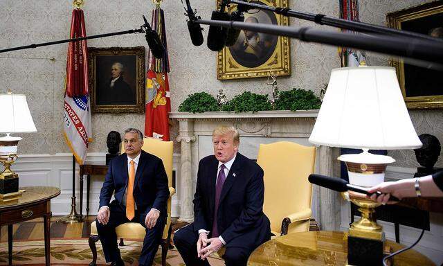 Zwei auf einer Wellenlänge: der ungarische Premier Viktor Orbán und US-Präsident Donald Trump - hier auf einem Archivbild im Weißen Haus in Washington vom 19. Mai 2019.
