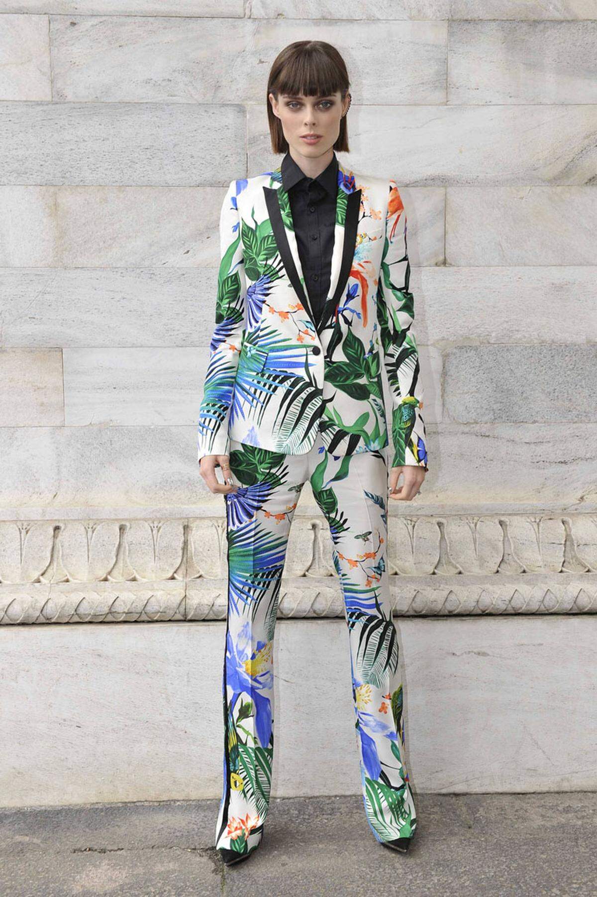 Coco Rocha setzte bei Just Cavalli florale Akzente ...