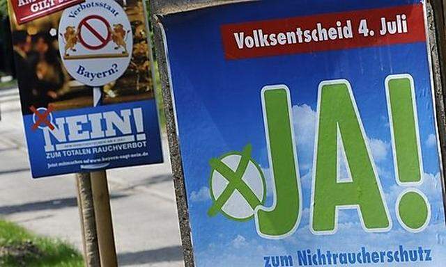 Rauchverbot Bayern Volksentscheid