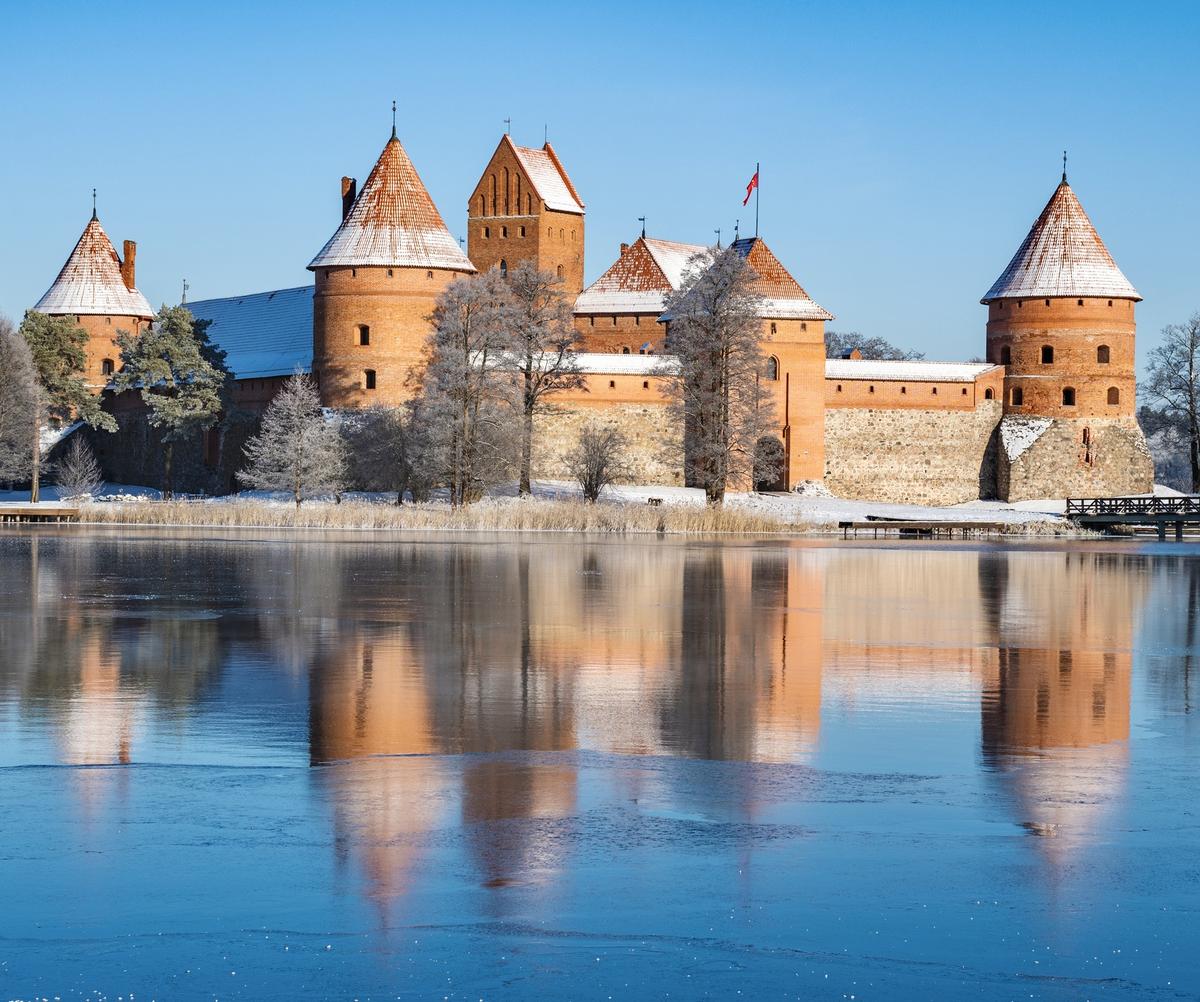Das Trakai-Schloss verwandelt sich im Winter in eine märchenhafte Kulisse.