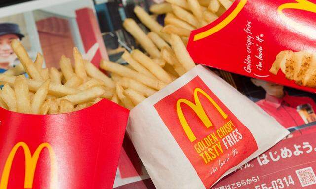 December 16 2014 Tokyo Japan McDonald s french fries are pictured in a McDonald s fast food sto